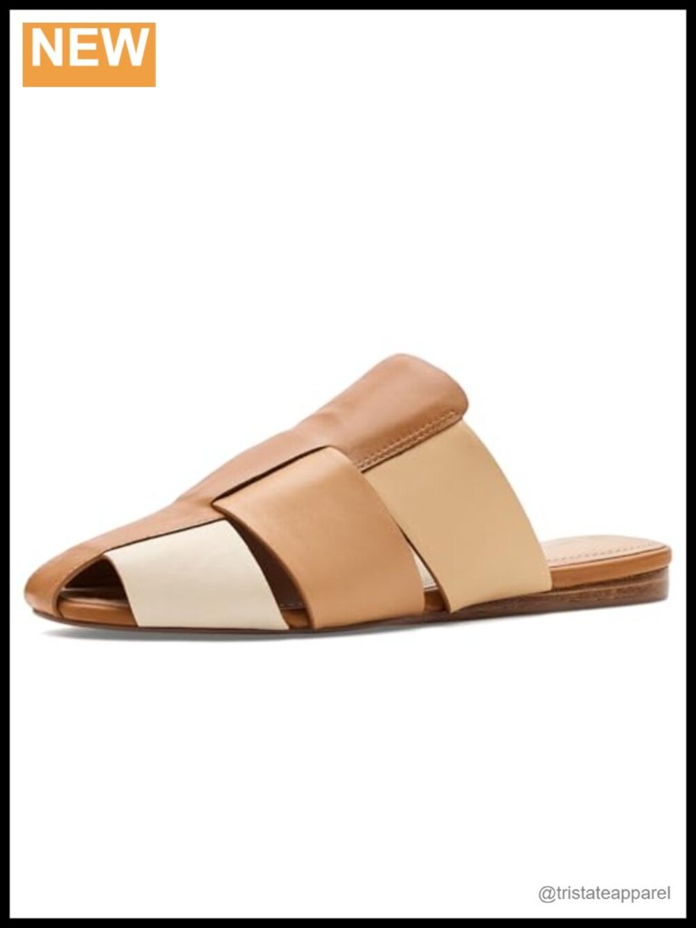 Nappa Leather Fisherman Mule Slip-On Wedge Comfort Casual Shoes
